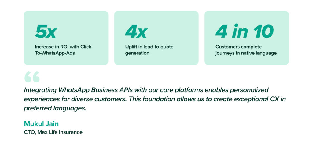 Max life WhatsApp Business API