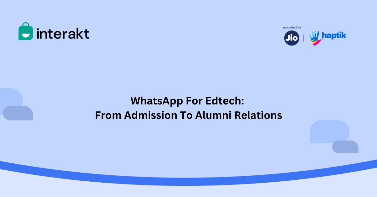 WhatsApp Business API for edtech